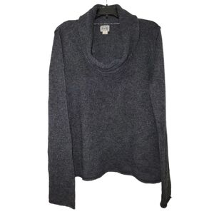 Ladies Converse One Charcoal Gray Cowl Neck Knit Sweater Size XL